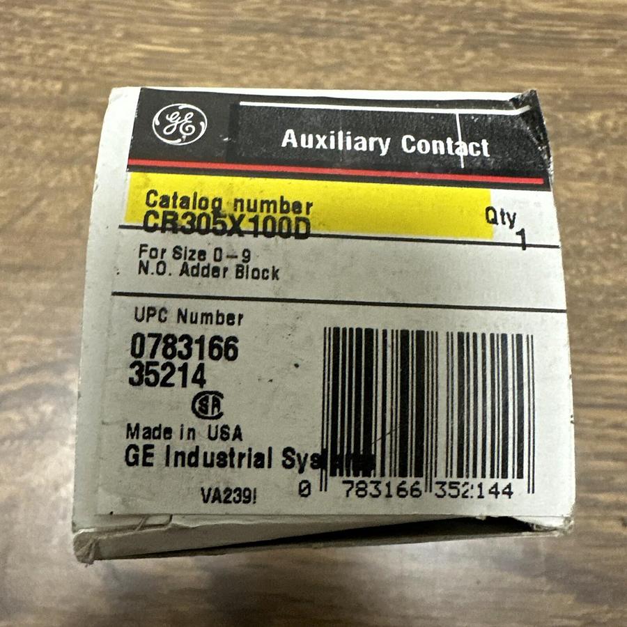 GE,CR305X100D,Auxilliary Contact Block