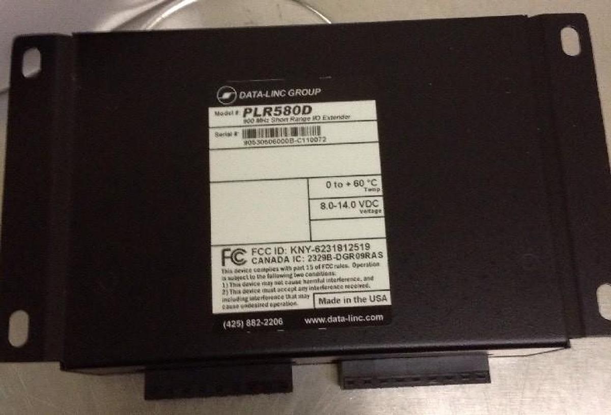 Data-Linc,PLR580D,Discrete Wireless I/O Extender Remote O