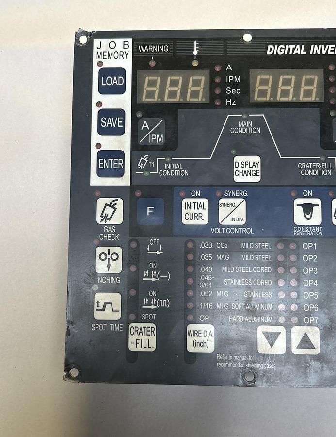 Used DAIHEN,DP400,DIGITAL INVERTER CONTROL PANEL FOR DP400 WELDER