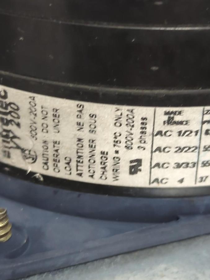 Used BEST POER,47572227,DC ON-OFF INDUSTRIAL ROTARY CONTROL SELECTOR SWITCH PRE-OWNED