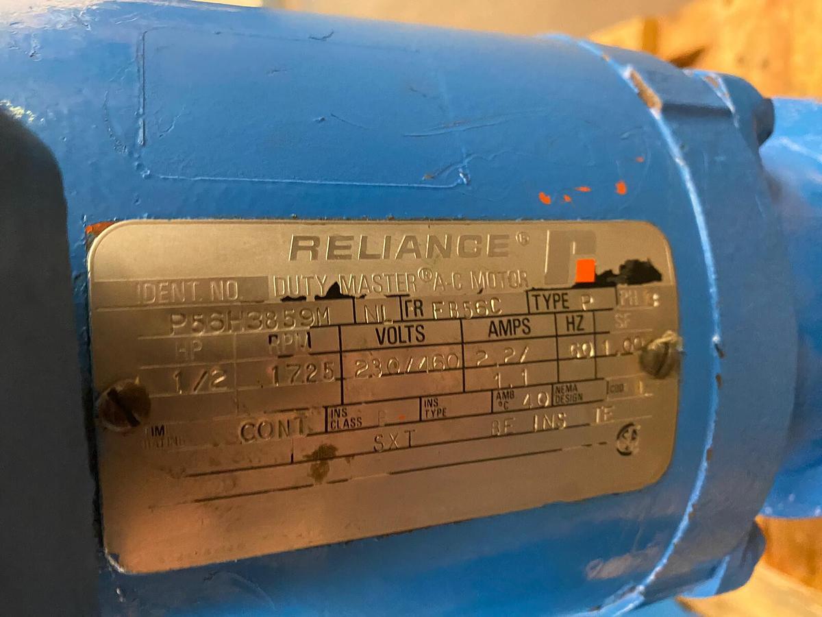 Used MILTON ROY,MILROYAL, METERING PUMP 1-1/2 INCH NPT 1/2HP