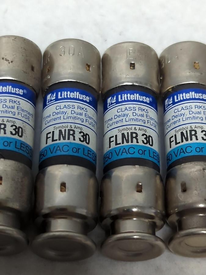 LITTELFUSE,FLNR 30,CLASS RK5 FUSE 30 AMP LOT OF 7 NOS