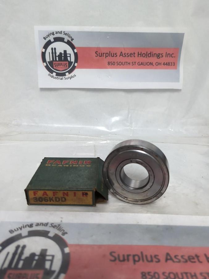 FAFNIR,306KDD,SHIELDED DEEP GROOVE BALL BEARING NOS