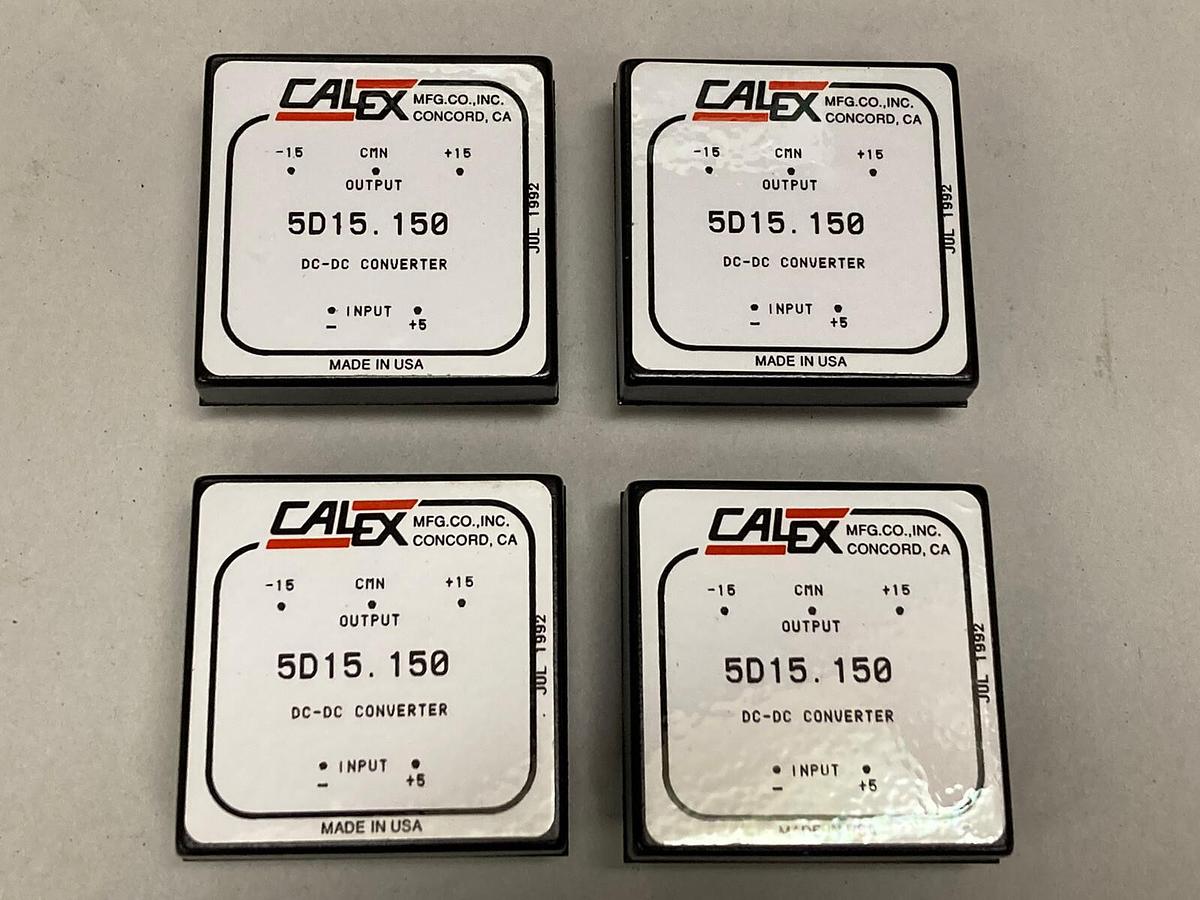Used Calex,5D15.150,Single Output Isolated DC/DC Converter Lot of 4