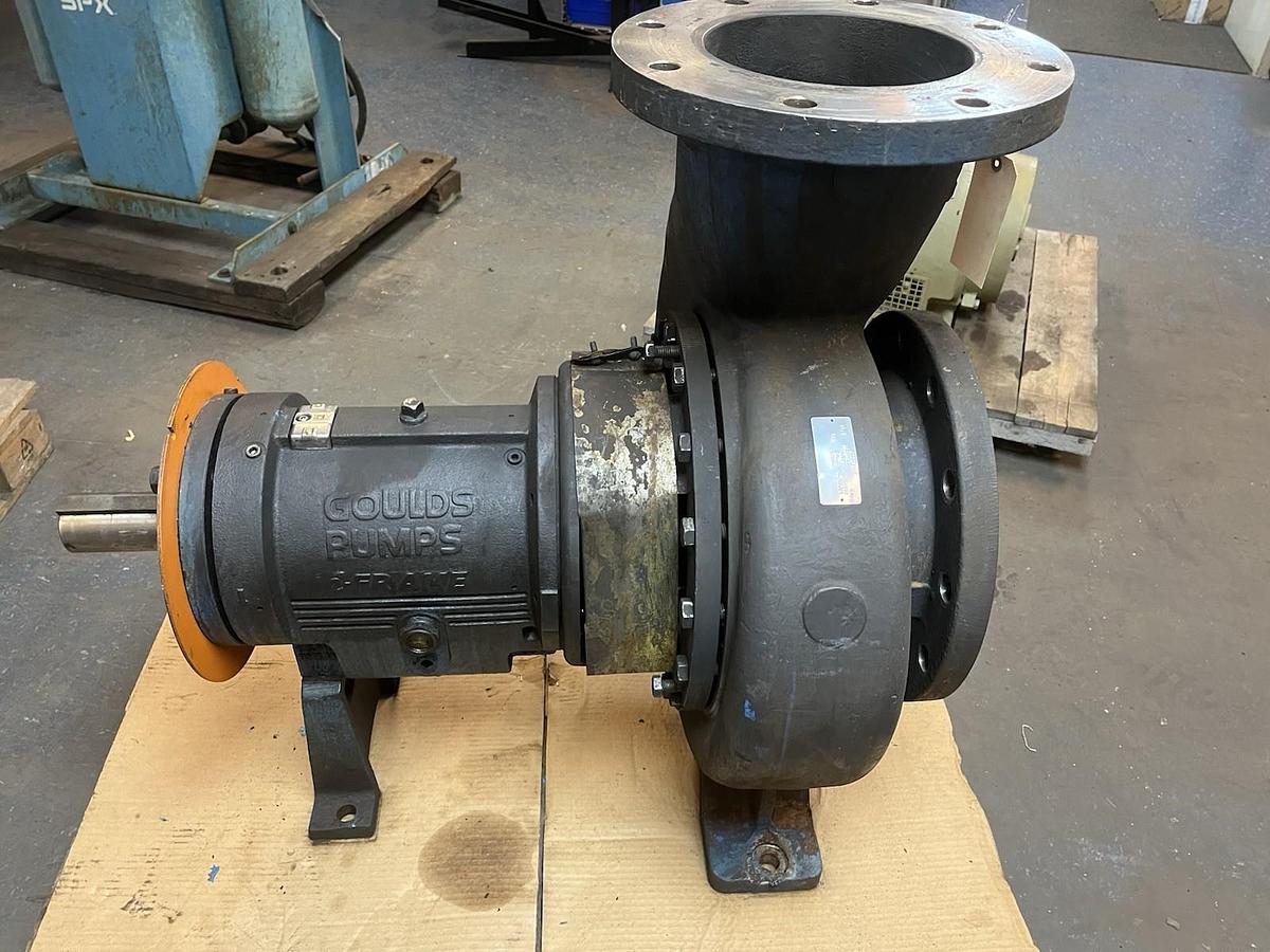 Used GOULDS,3196,XLTi CENTRIFUGAL PUMP 8X10-13 CDMCUN IMP 12" DIA 1200RPM 1400GPM