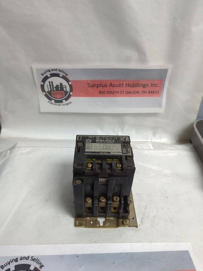 Used SQUARE D,8536-SB-2,MOTOR STARTER SIZE 0 PRE-OWNED