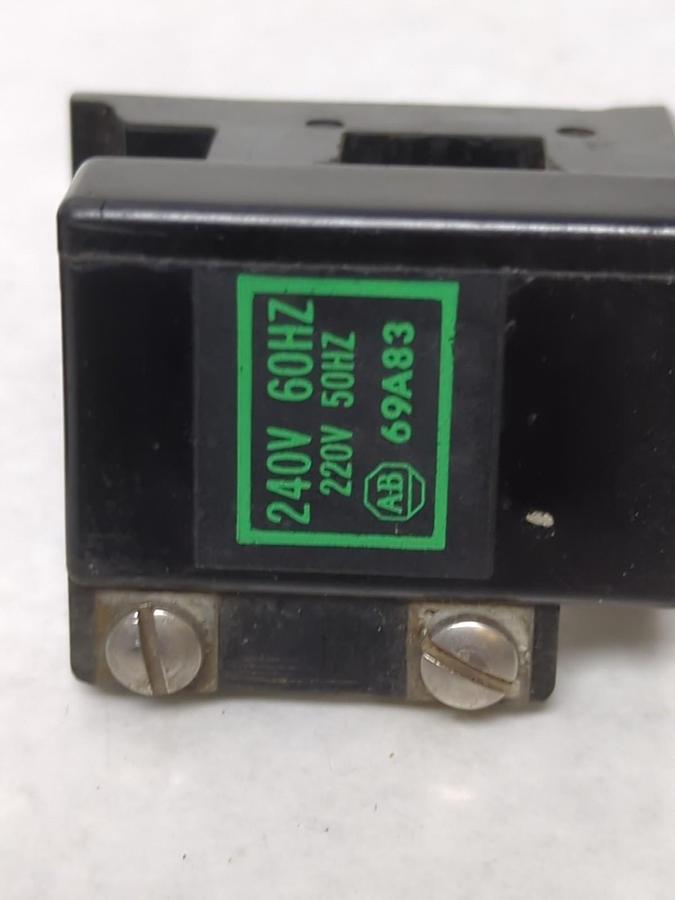 Used ALLEN-BRADLEY,69A83,COIL 240V 60HZ 220V 50HZ LOT OF 2 PRE-OWNED