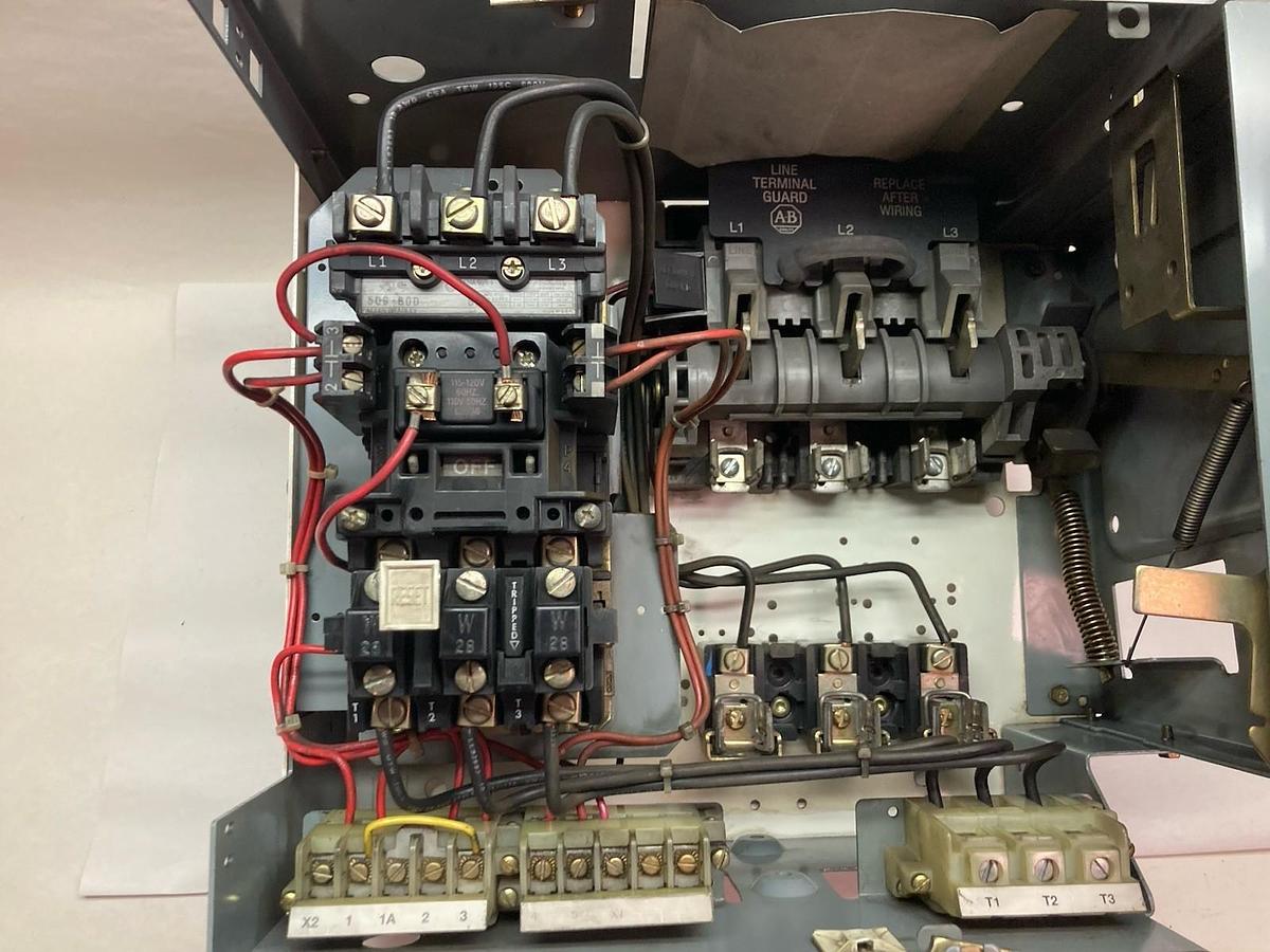 Used Allen-Bradley,2112B FVNR,12 Inch Size 1 Starter FUSED MCC Bucket