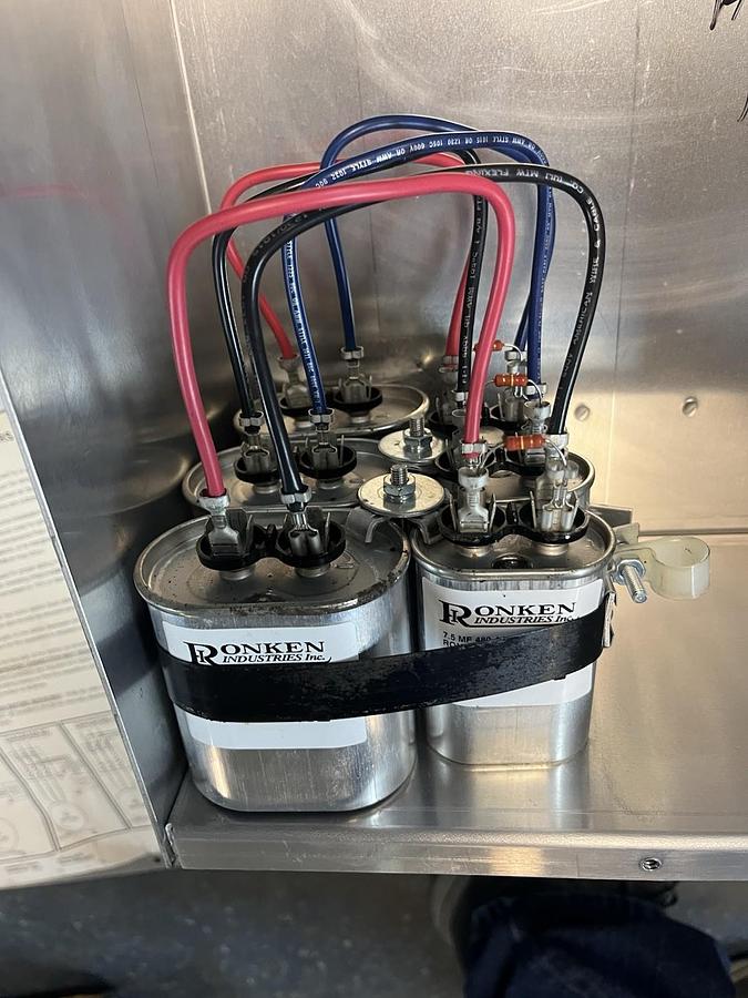 Used RONK RONKEN,477CC,POWER FACTOR CORRECTION CAPACITOR 7KVAR 3PH 480V