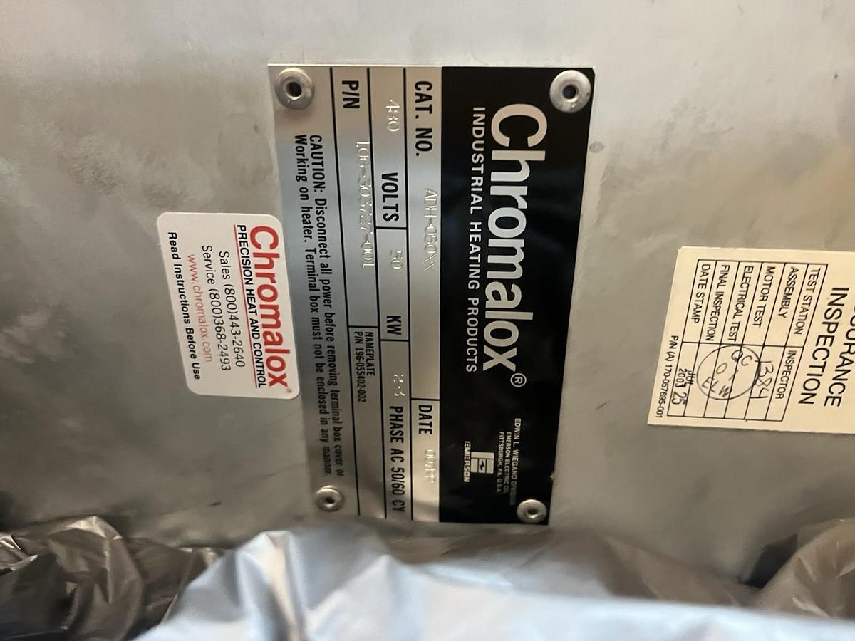 CHROMALOX,ADH050XX,FLANGED AIR DUCT FURNACE 480V 50kW