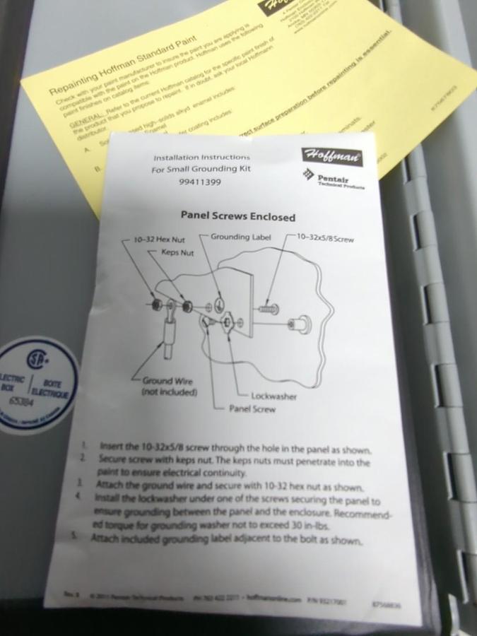 HOFFMANN,A12064CH,JUNCTION BOX/ENCLOSURE 12 IN X 6IN X 4IN NOS