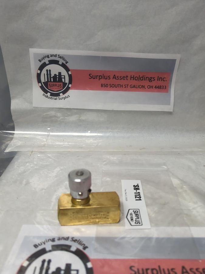 Used PARKER,PF600B,FLOW CONTROL VALVE 2000 PSI 138 BAR PRE-OWNED