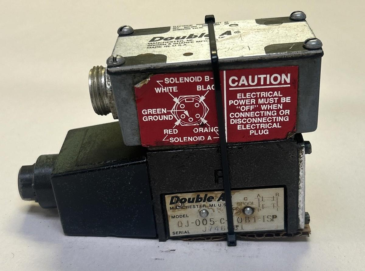 Used DOUBLE A,QJ-005-C-10B1-TSP,HYDRAULIC VALVE
