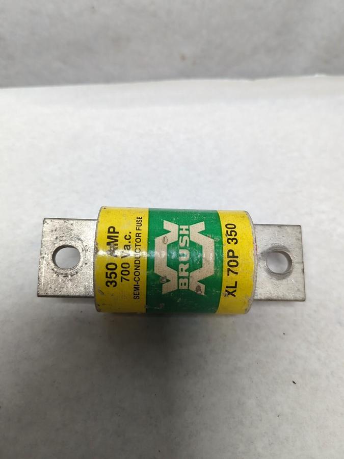 Used BRUSH,XL 70P 350,SEMI-CONDUCTOR FUSE 350 AMP 700 VAC PRE-OWNED