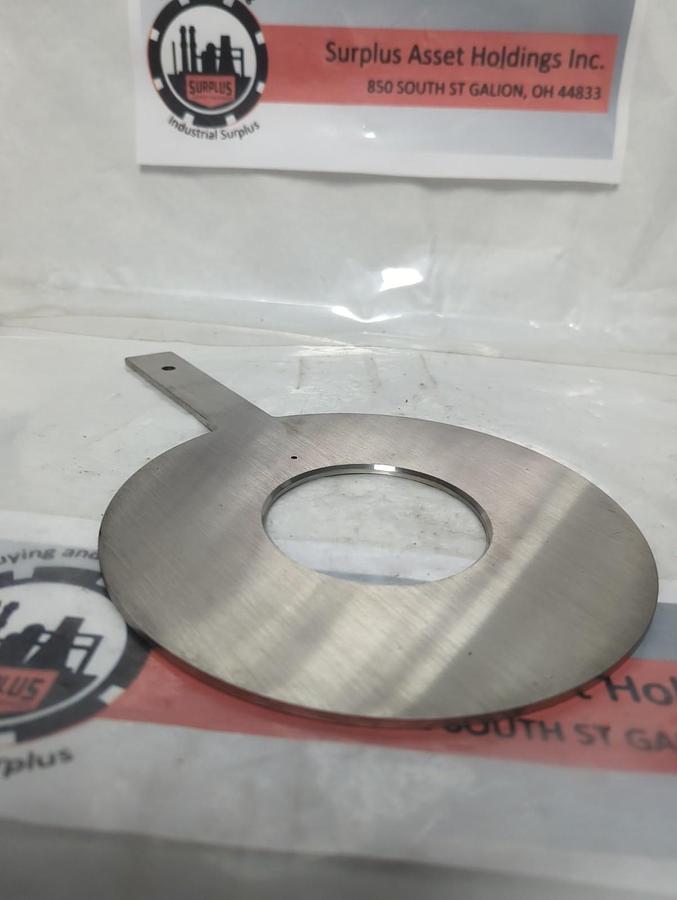 Used UNBRANDED,FLC8293,ORFICE PLATE PADDLE 2.872 INCH 4 INCH 150# PRE-OWNED