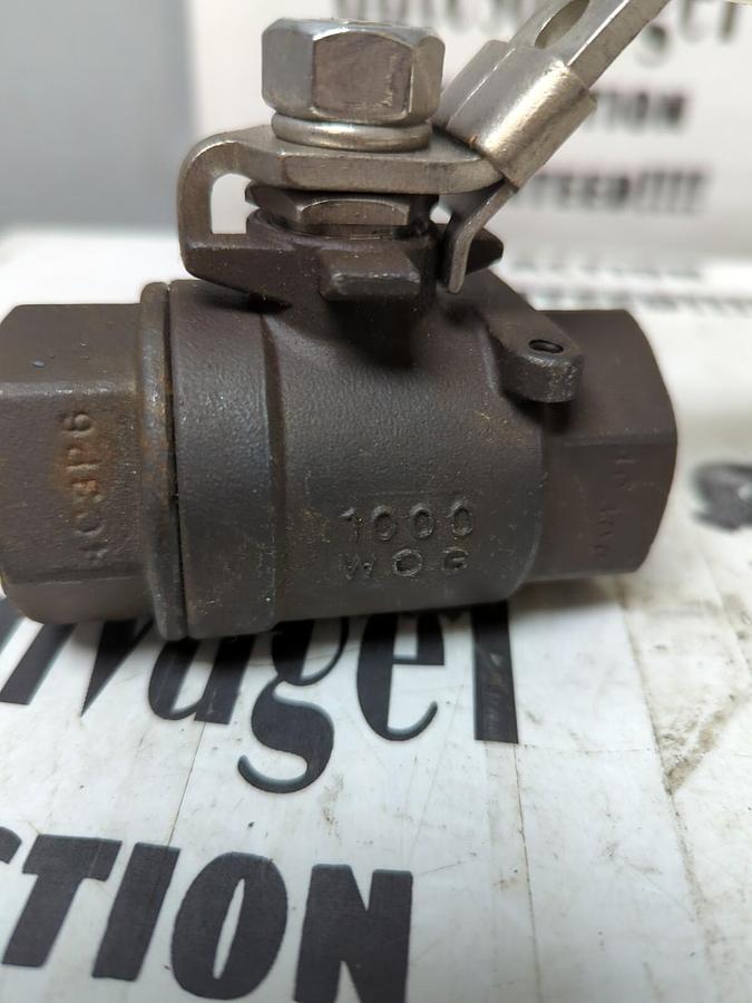 WATTS,1WCB,1  INCH 1000WOG BALL VALVE NOS
