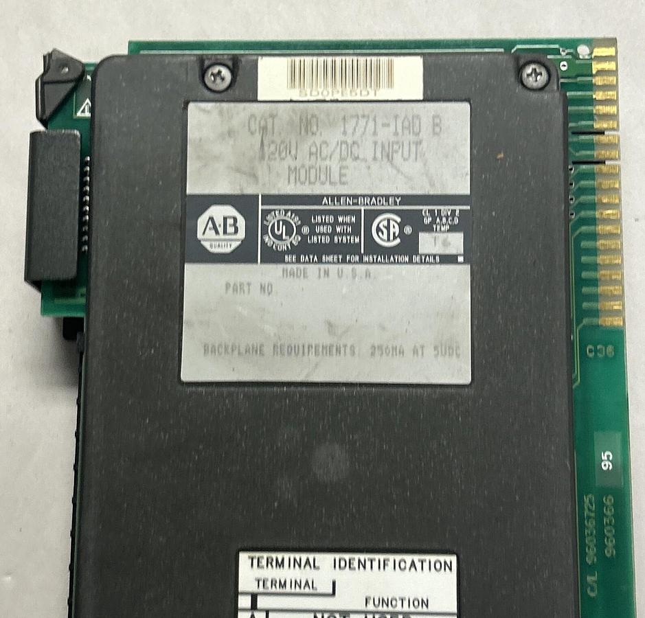Used ALLEN BRADLEY,1771-IAD,INPUTE MODULE