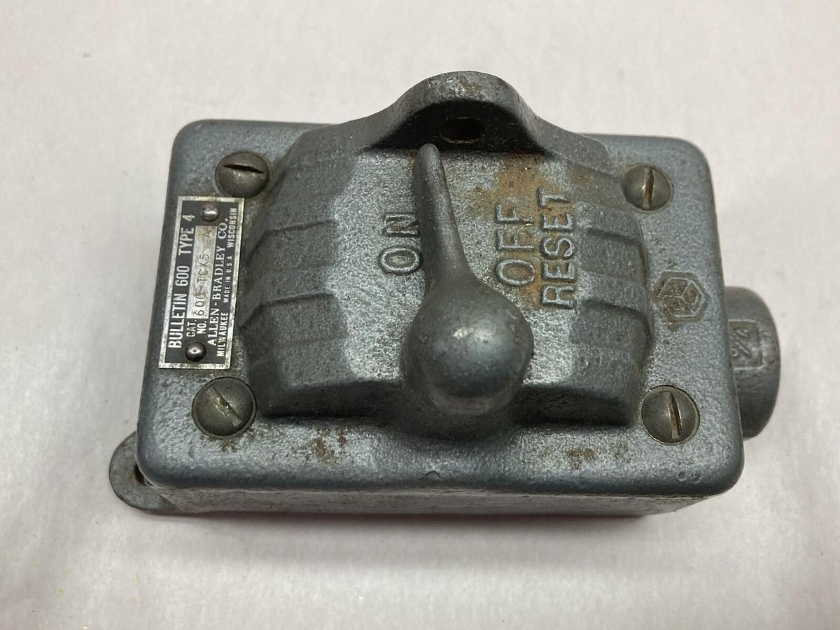 Used Allen-Bradley,600-TCX5,Manuel Motor Starter Switch