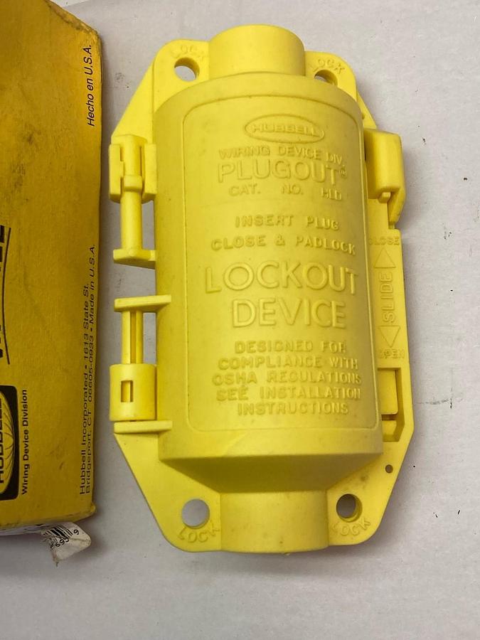 Hubbell Brady,Y67789,Lockout Device High Visibility Plugout