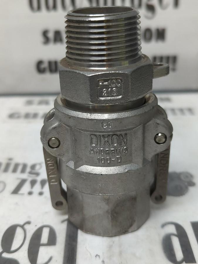 DIXON ANDREWS,100-D,1 INCH F-100 STAINLESS STEEL COUPLING-COUPLER SET NOS