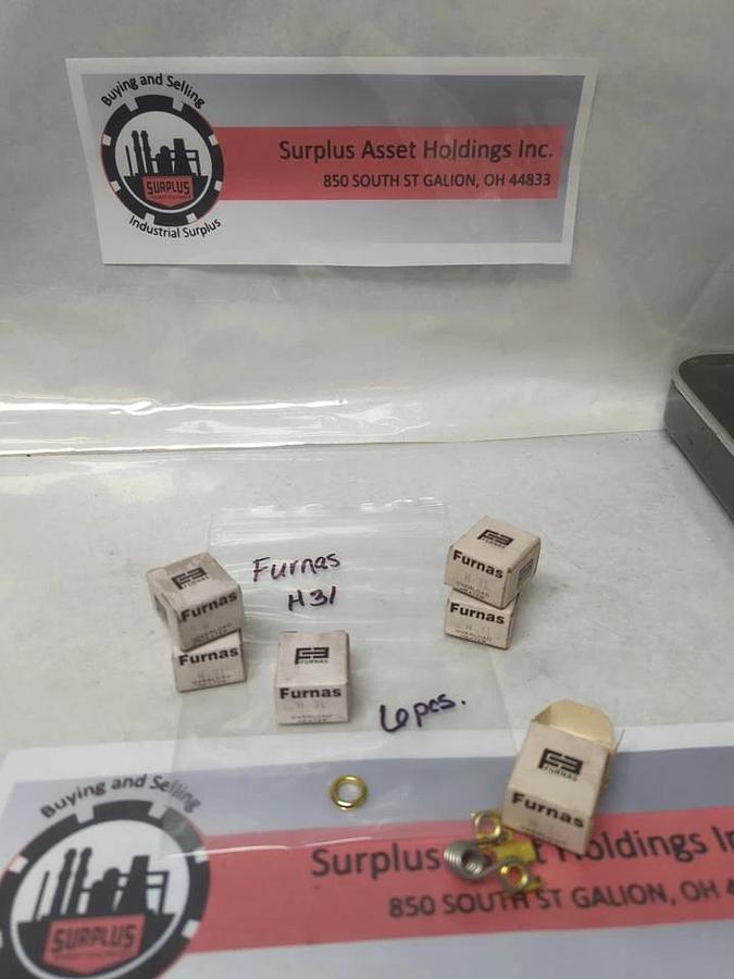 FURNAS,H31,OVERLOAD HEATER ELEMENT LOT OF 6 NOS