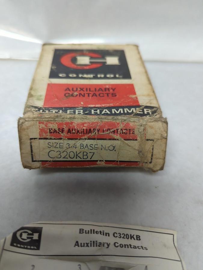 CUTLER-HAMMER,C320KB7,AUXILIARY CONTACT NOS