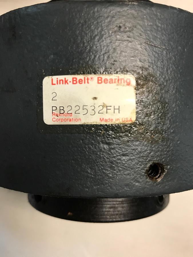 Used Rexnord Link Belt,PB22532FH,Pillow Block Bearing 2 INCH Bore 4 bolt