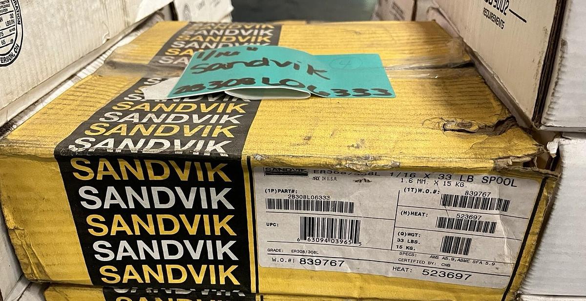 SANDVIK,2B308L06333,WELD WIRE ER308/308L 1/16" 33LB COIL