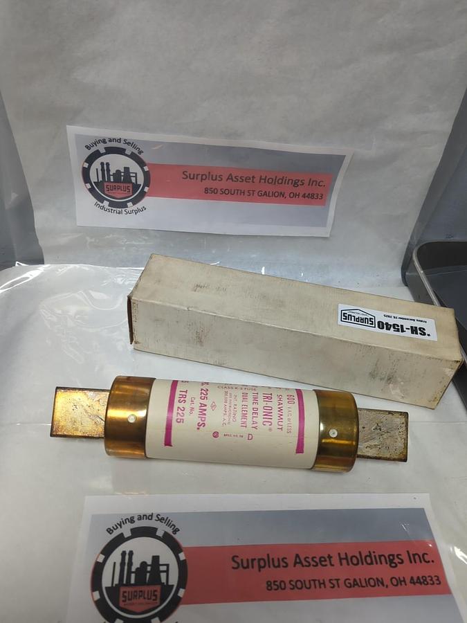GOULD SHAWMUT,TRS225,TRI-ONIC 225 AMP FUSE NOS