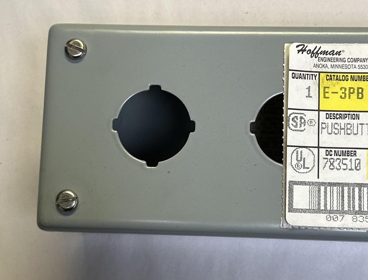 HOFFMANN,E-3PB,PUSHBUTTON ENCLOSURE NOS