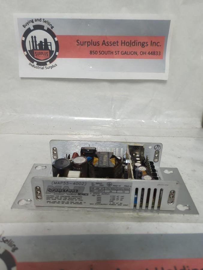 Used POWER ONE,MAP55-4002,POWER SUPPLY PRE-OWNED