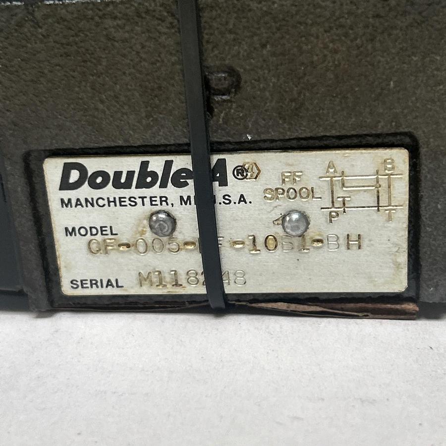 Used DOUBLE A,QF-005-FF-10B1-BH,DIRECTIONAL CONTROL VALVE