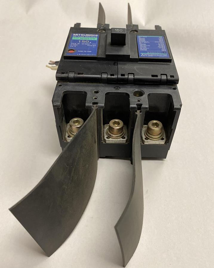 Used Mitsubishi,NF225-CW,Circuit Breaker 150A 600V 3P