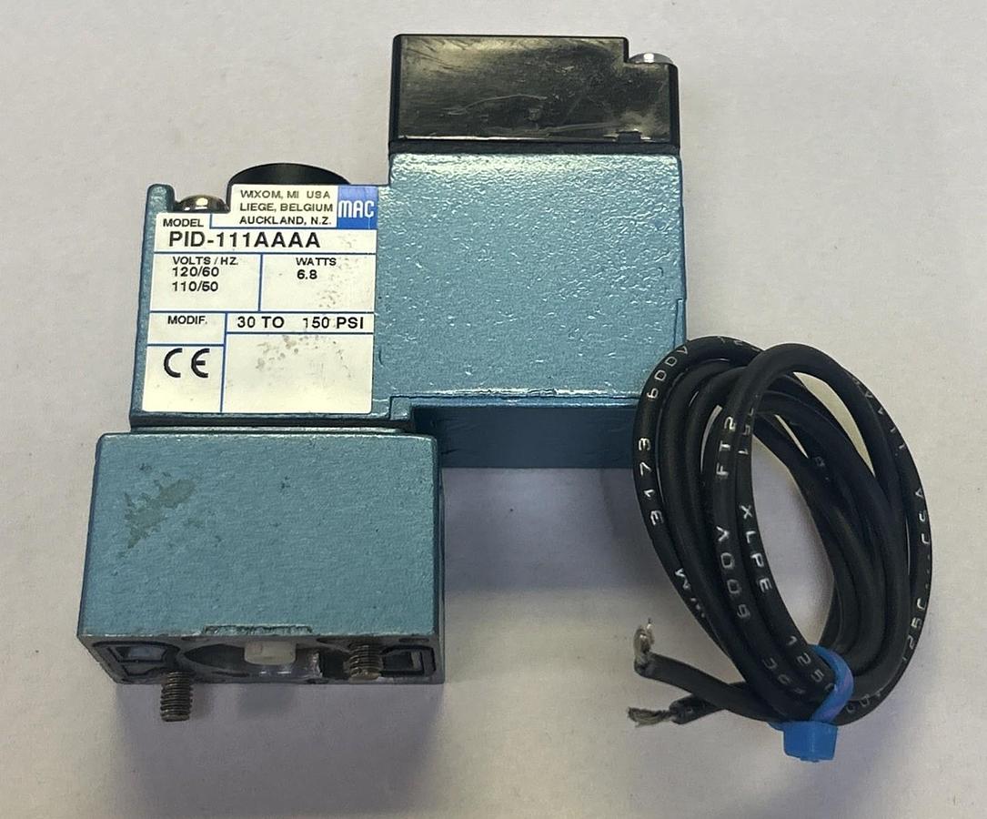 Used MAC VALVES,PID-111AAAA,SOLENOID VALVE 110/120V