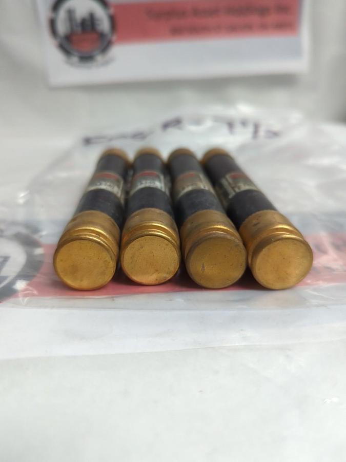 Used COOPER BUSSMANN,FRS-R-7-1/2,FUSETRON 7-1/2 AMP FUSE LOT OF 4 PRE-OWNED
