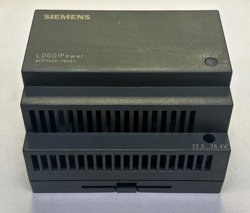 Used SIEMENS,6EP1332-1SH51,LOGO!POWER REGULATED POWER SUPPLY MODULE
