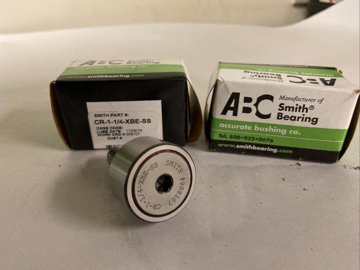 ABC SMITH BEARING,CR-1-XBE-SS,Cam Follower Lot of 2