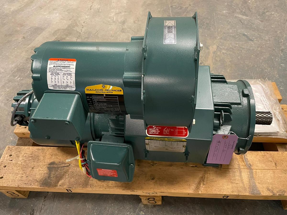 BALDOR RELIANCE,RPM AC,5HP BRAKE MOTOR 1950RPM 460V FLI1844Z