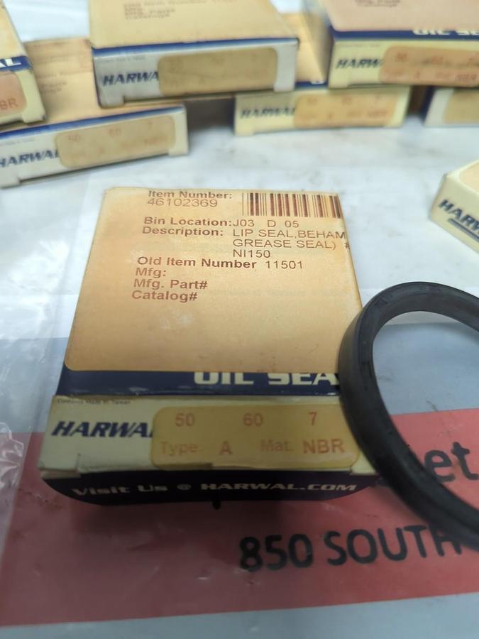 HARWAL,50 60 7,TYPE A OIL SEAL LOT OF 9 NOS