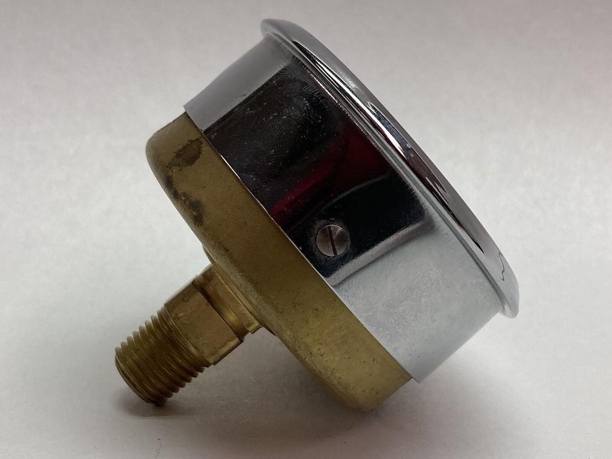 Noshok,0-600 PSI,Fluid-Filled Brass Pressure Gauge