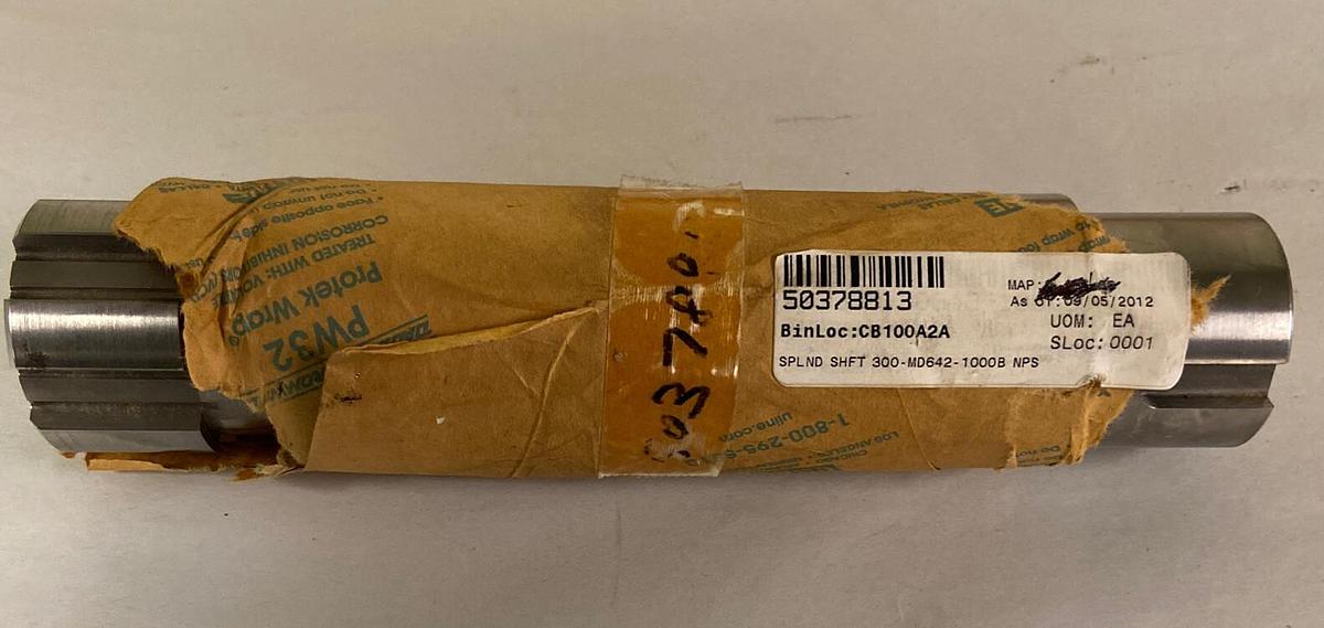 UNBRANDED,300-MD642-1000B,Splined Shaft Stainless Steel  2 INCH Dia