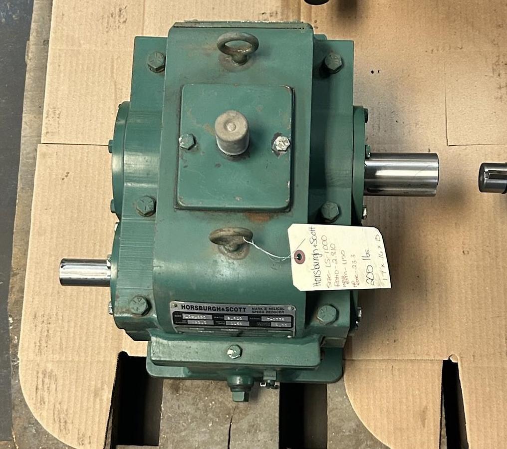 Used HORSBURGH & SCOTT,LS-1000,SPEED REDUCER 23.3HP 2.810 RATIO 1150RPM
