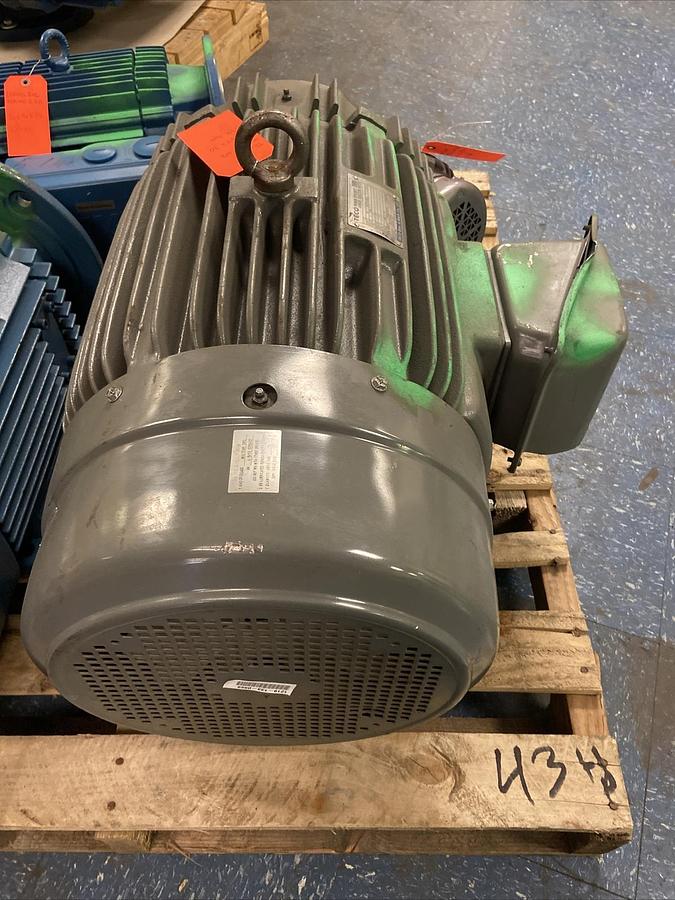 Used Teco,4EHH8P-CF2 22kW,30Hp Induction Motor 326TC 480V 1175RPM