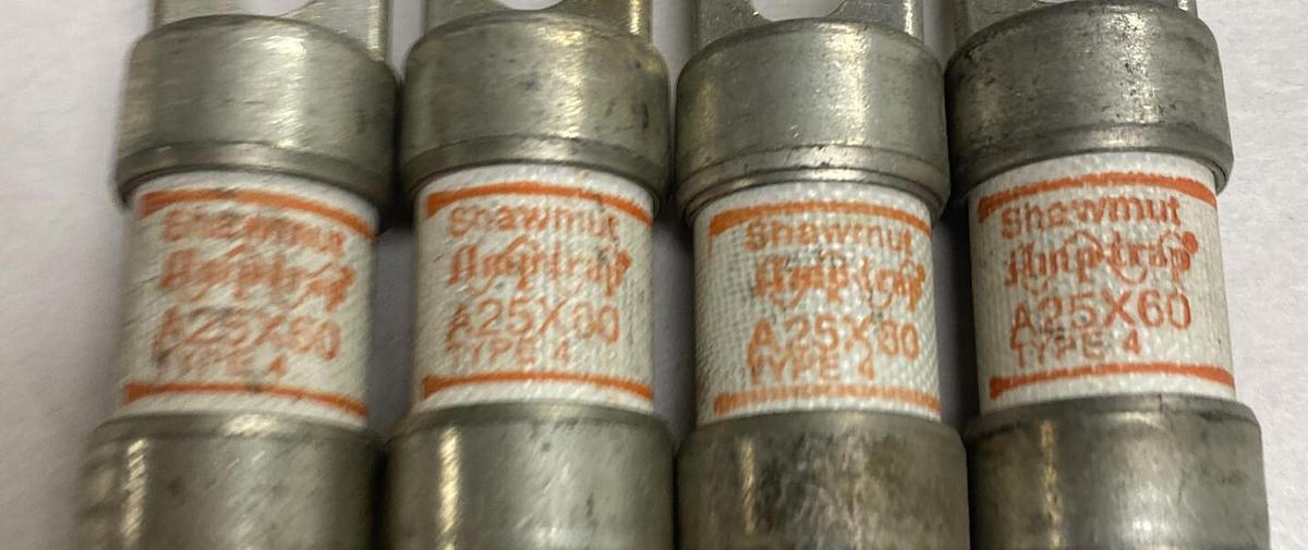 Shawmut,A25X60,Fuse Lot Of 4 NOS