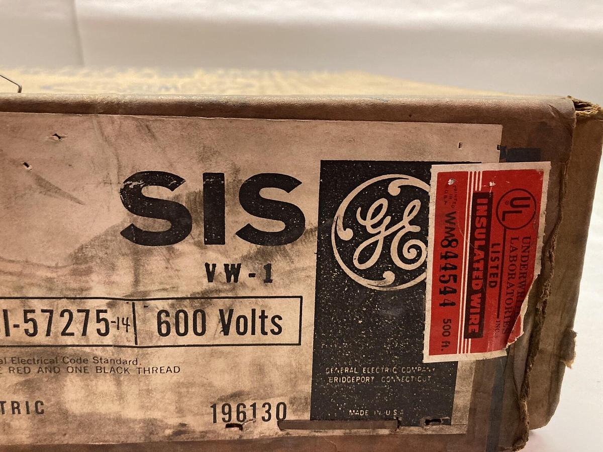 Used GE,SI-57275,500 Feet Vulkene Switchboard Wire 600V