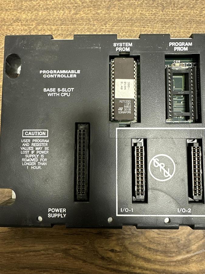 Used GE Fanuc,IC693CPU313S,Programmable Controller Base 5 Slot With CPU