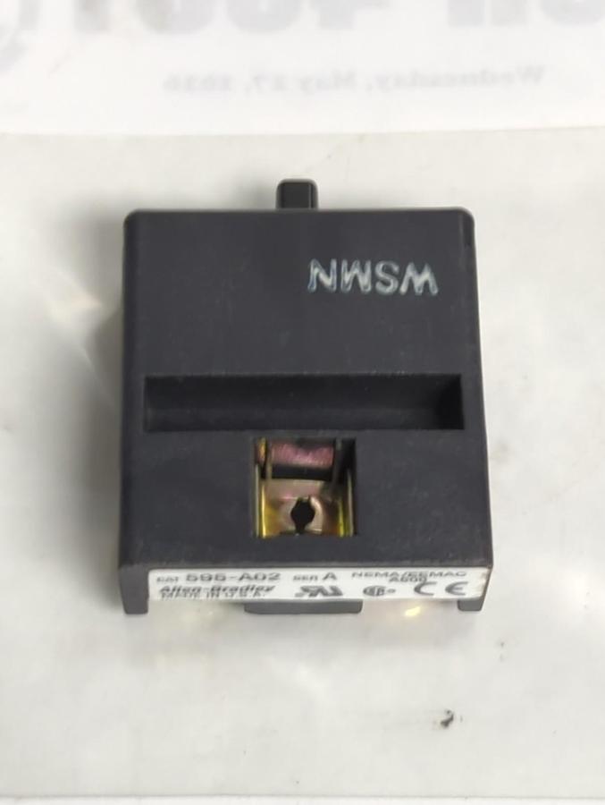 Used ALLEN BRADLEY,595-A02,SERIES A AUXILIARY CONTACT PRE-OWNED