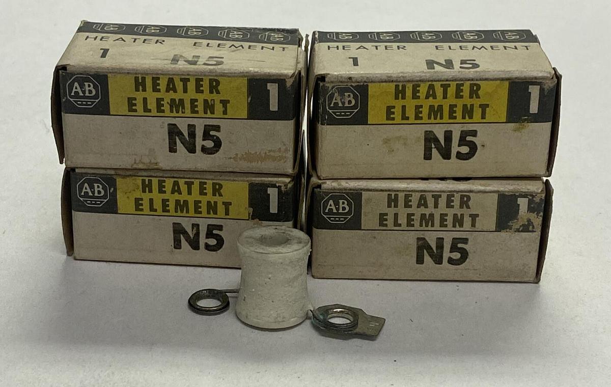 ALLEN BRADLEY,N5,OVERLOAD RELAY HEATER ELEMENT LOT OF 4 NOS