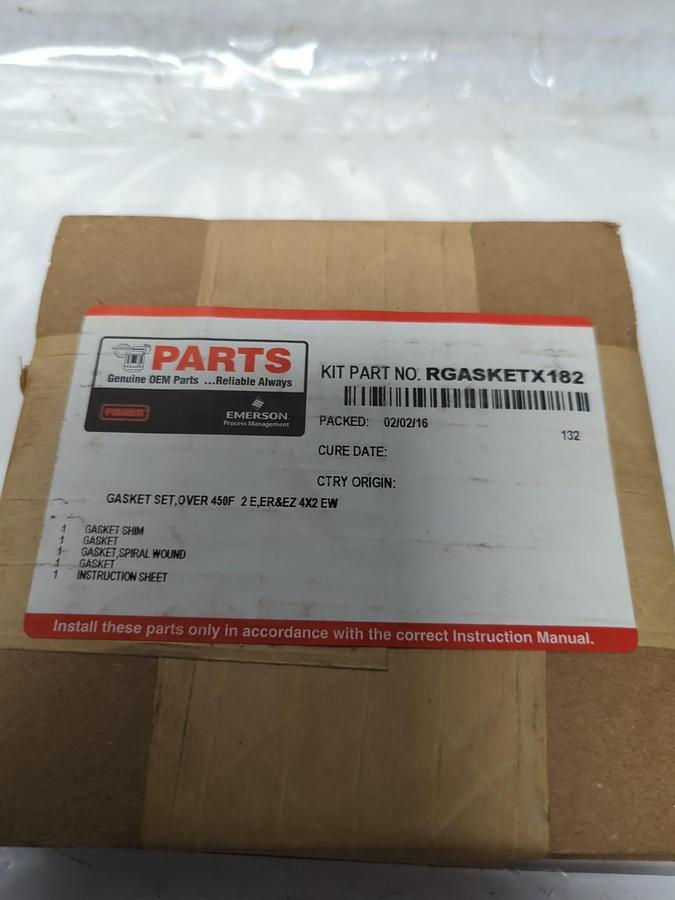 FISHER PARTS,RGASKETX182,OEM PARTS KIT NOS