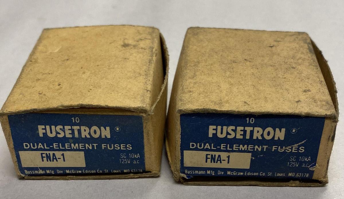 Cooper Bussmann,FNA-1,Fusetron Fuse Lot Of 17 NOS